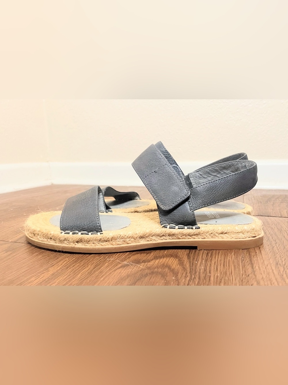 Eileen Fisher Max Bronze Leather Espadrille Sandals Size 8.5 - Picture 7 of 11